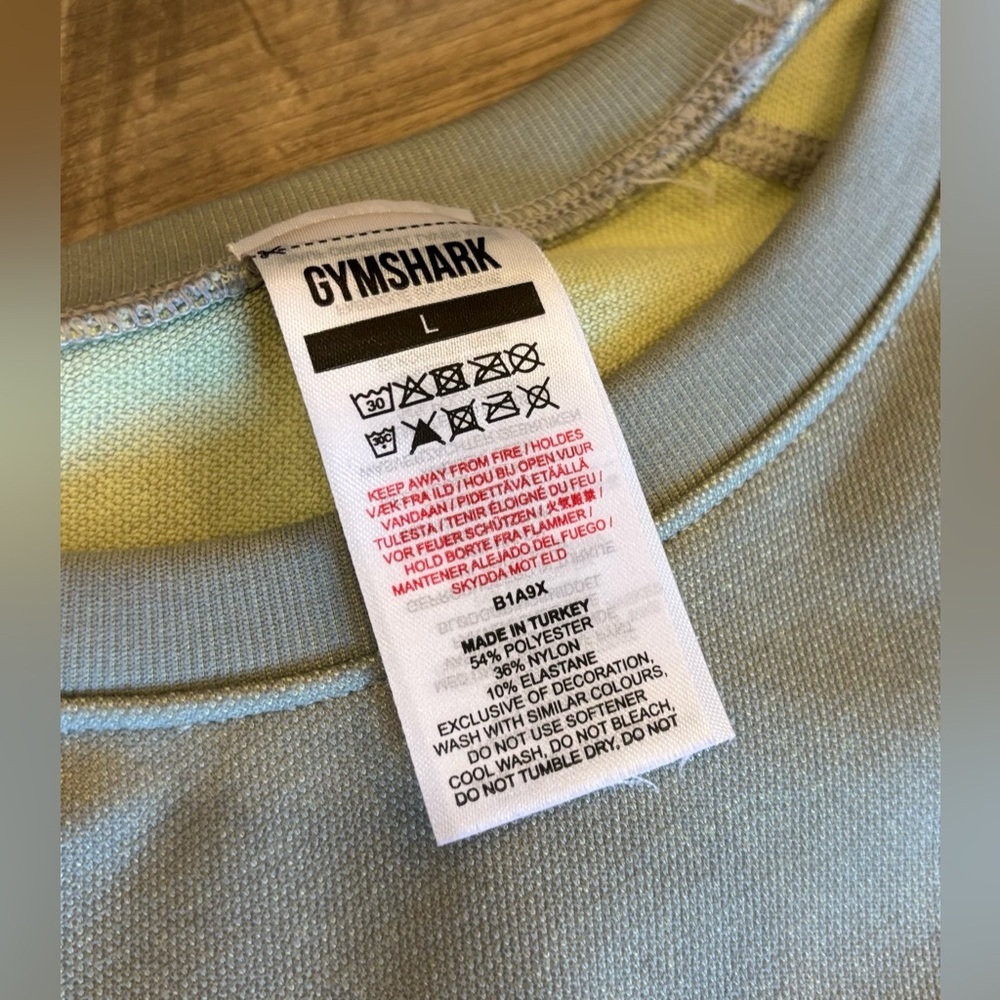 Gymshark Adapt Ombre Cropped Seamless Workout Top | Size Large - Picture 5 of 5